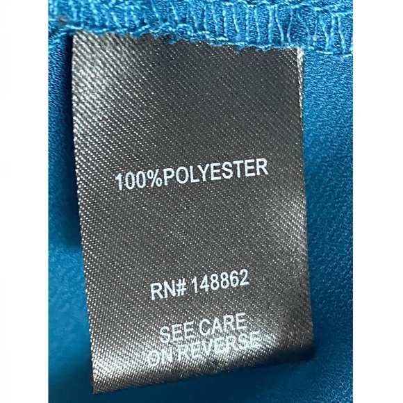 Torrid Georgette Smocked Blouson Long Sleeve Blouse Flowy Legion Blue - Size 3X - Picture 10 of 12